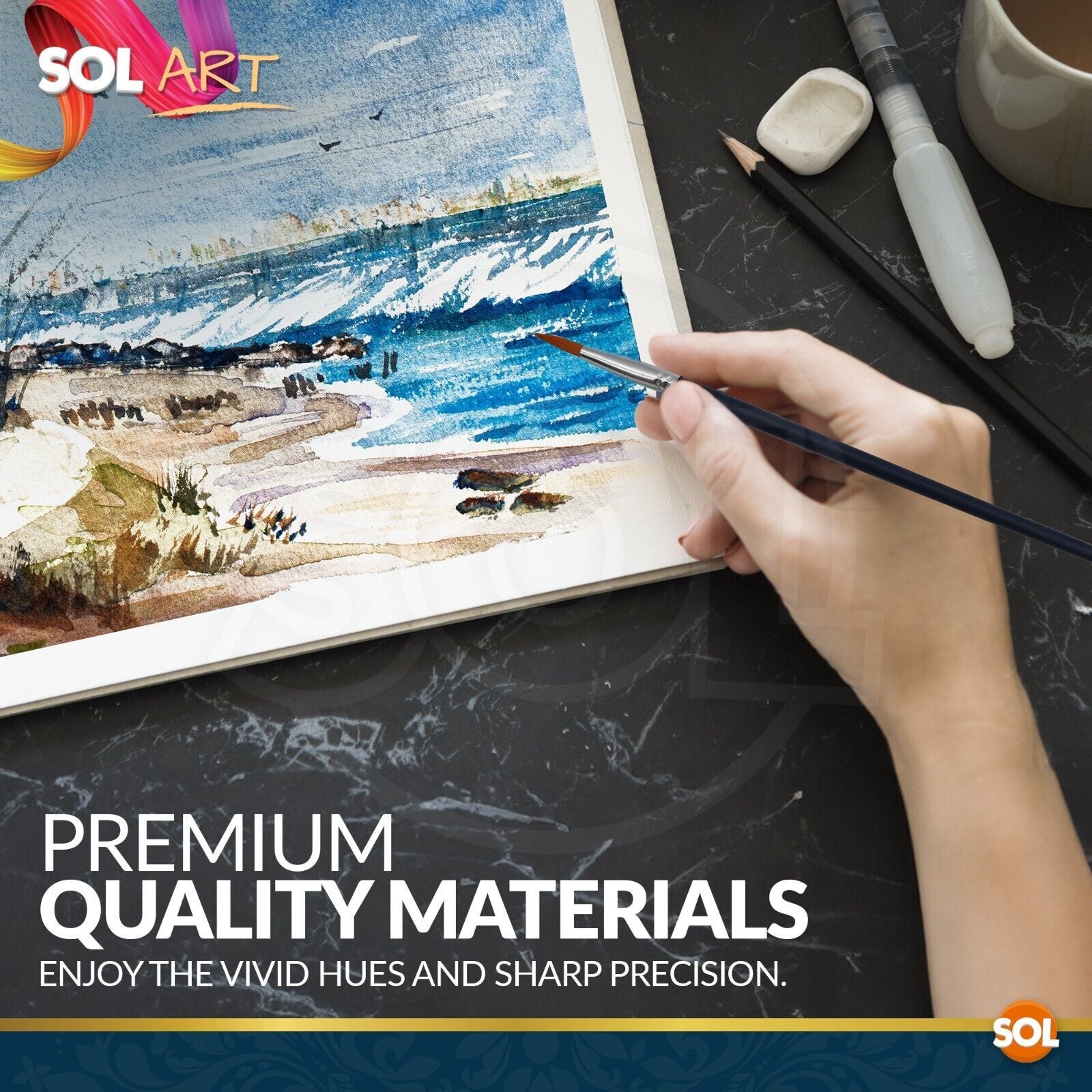 30Pk Watercolour Pad Paper Cold Pressed Premium A4 Sketch Drawing Sheets 160GSM